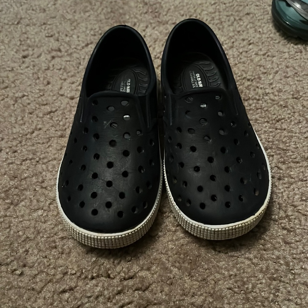 Navy blue toddler boy shoes